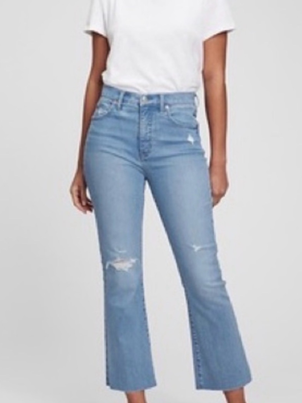 GAP - Size 10T - High Rise Kick Fit Jeans - Light Blue
